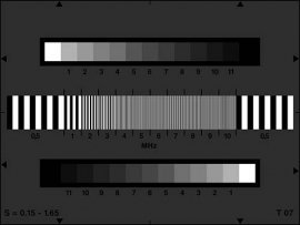 脈沖灰度測試卡 色調(diào)再現(xiàn)和頻率響應評估
